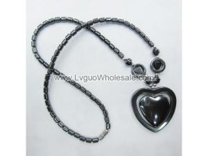 Hematite Beads Style Heart Shape Strands Pendant